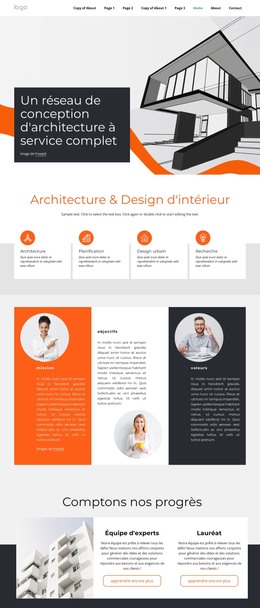 Bureau D'Études Architecturales - Modèle Web HTML