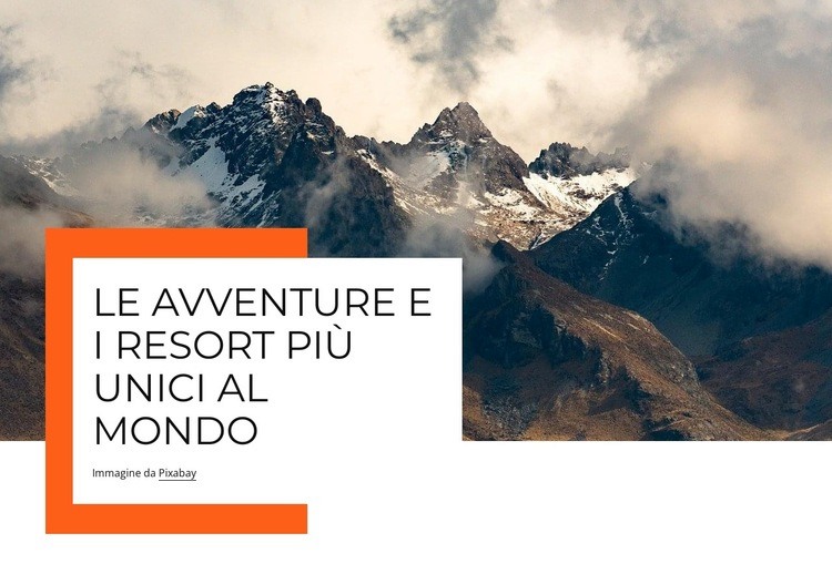 Le avventure più uniche Modelli di Website Builder