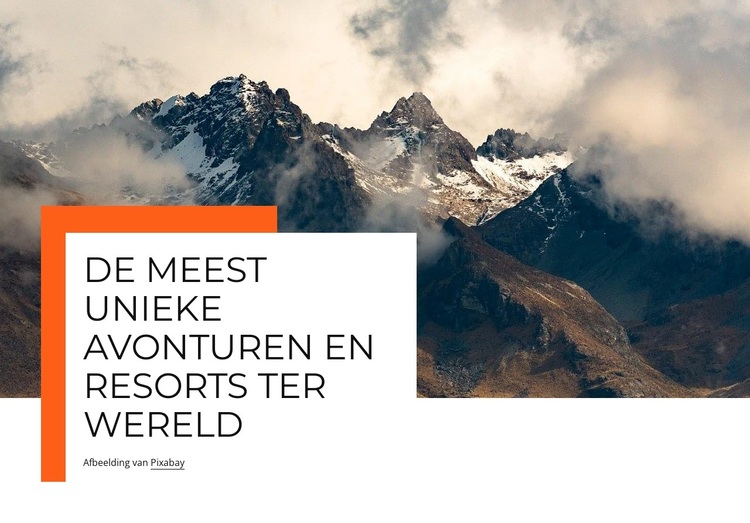 De meest unieke avonturen WordPress-thema