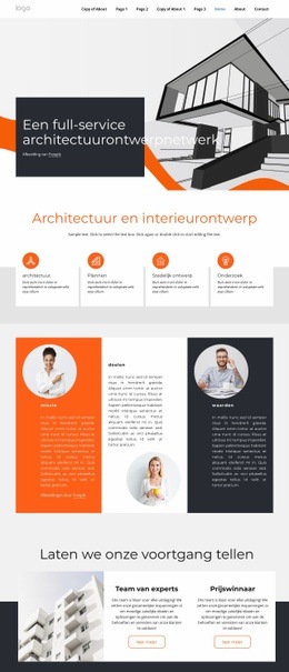 Architectuur Ontwerpbureau - Eenvoudig Te Gebruiken Websitemodel