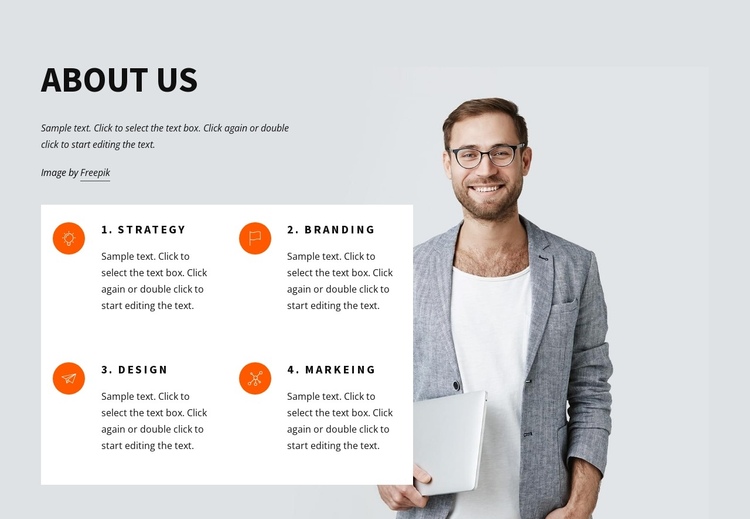 A good design agency One Page Template