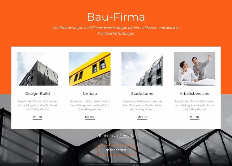 Wohnungsbaugesellschaft HTML Website Builder