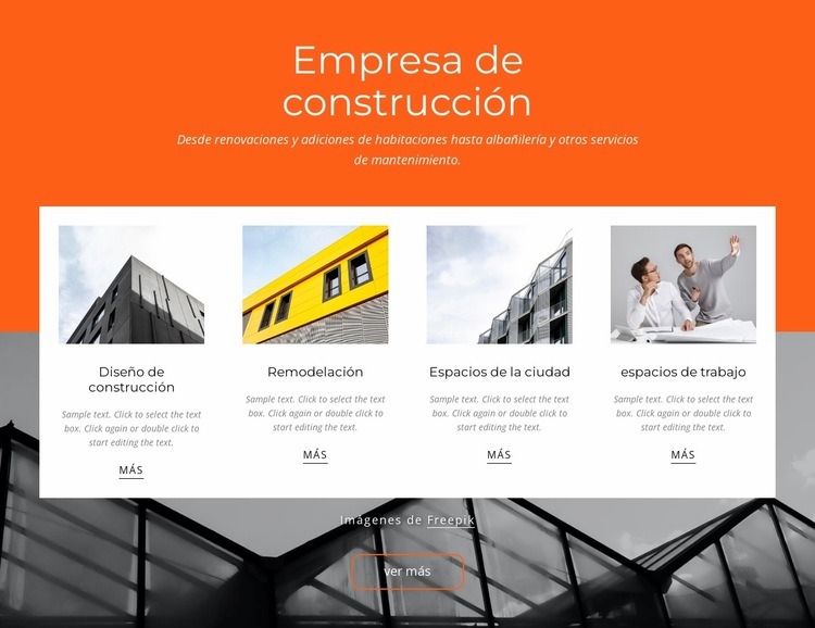 empresa constructora de viviendas Creador de sitios web HTML