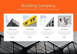 Residential Building Company - Landing Page Template