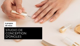 Studio De Design D'Ongles - Maquette De Site Web Simple