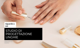 Studio Di Progettazione Unghie Modello Di Sito Web