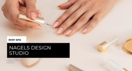 Responsieve Websjabloon Voor Nagels Ontwerpstudio
