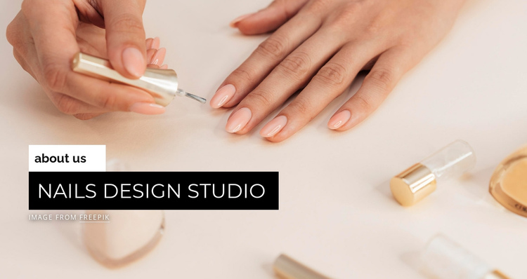 Nails design studio One Page Template
