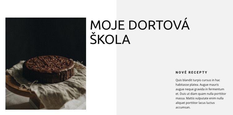 Škola pečení Šablona CSS