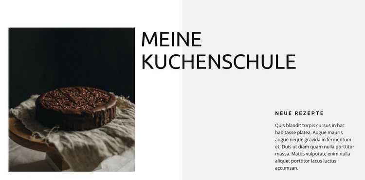 Backschule Website-Modell