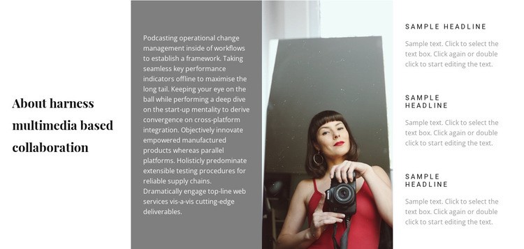 Choose a photographer Elementor Template Alternative