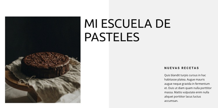 Escuela de panadería Creador de sitios web HTML