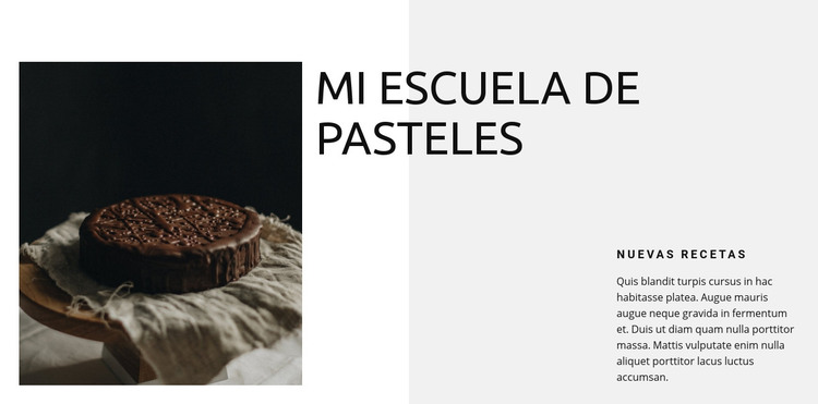 Escuela de panadería Plantilla HTML