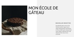 École De Pâtisserie Modèle CSS Premium