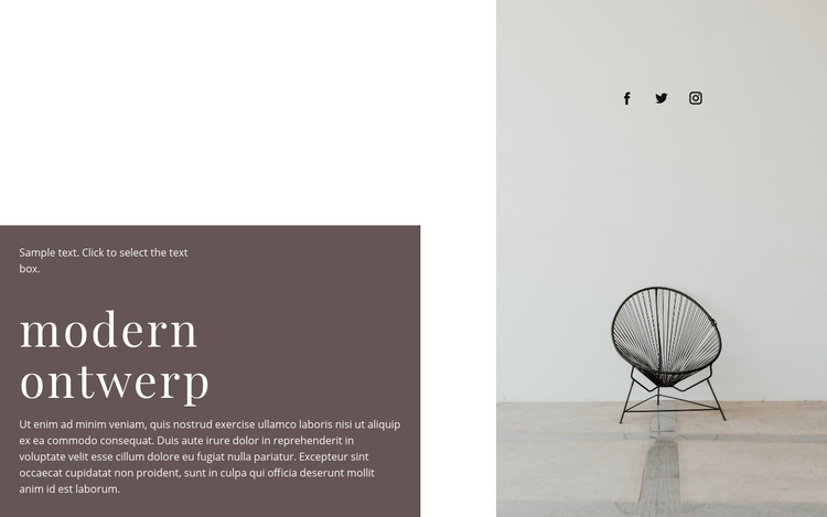 Nieuwe collectie stoelen WordPress-thema