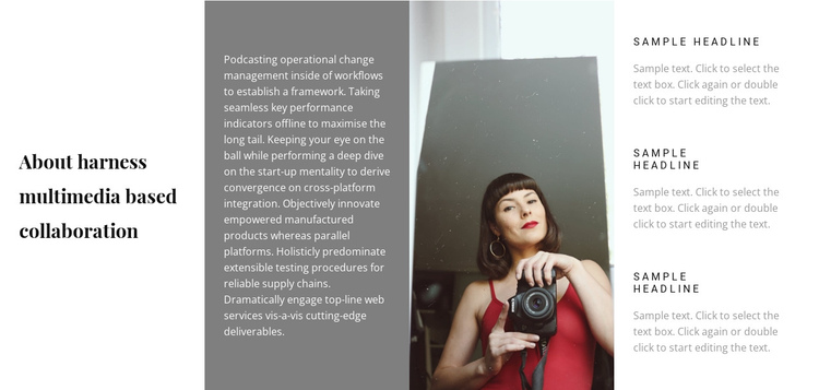 Choose a photographer One Page Template