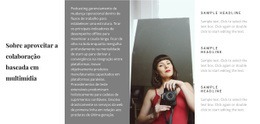 Design Do Site Para Escolha Um Fotógrafo