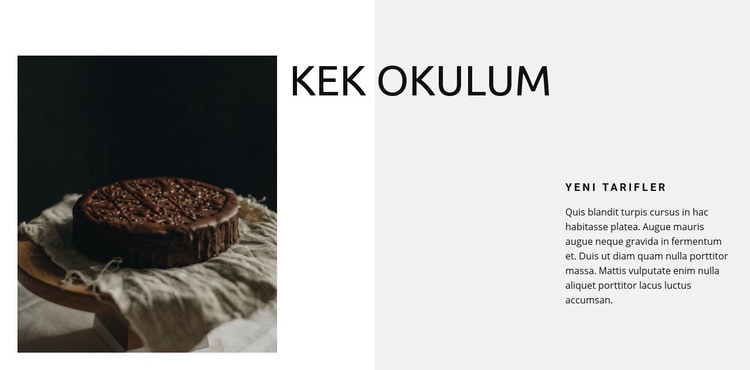 Fırıncılık okulu HTML5 Şablonu