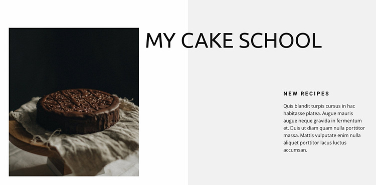 Baking school Website Builder Templates