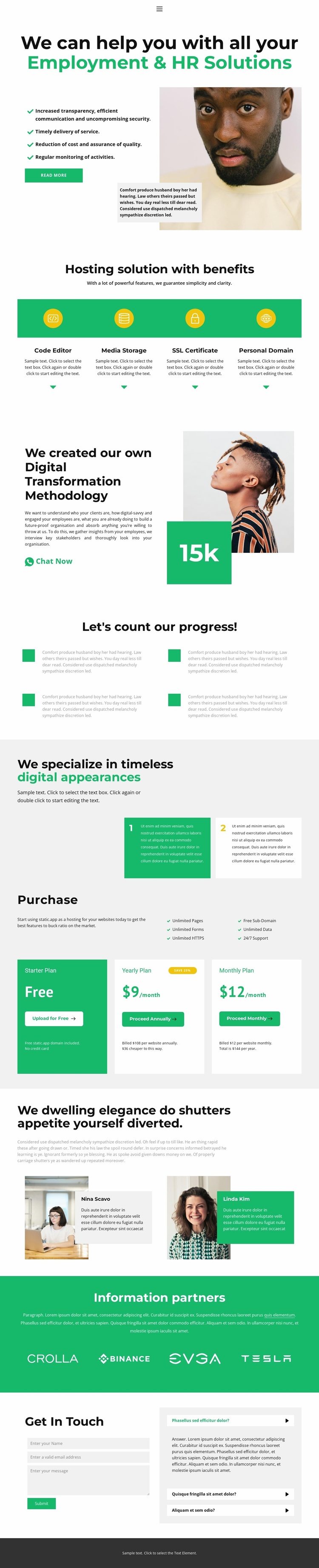 Free advices Website Template