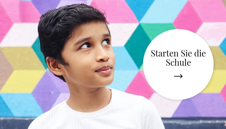 Beginne die Schule Landing Page