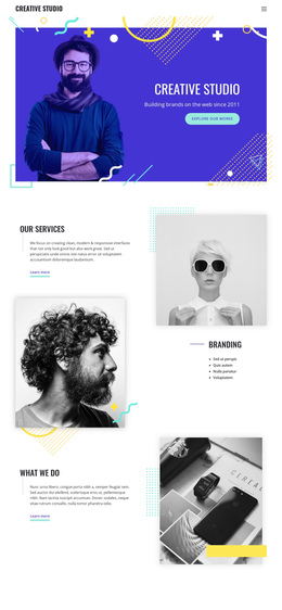 We Make Your Brand Well-Defined One Page Template