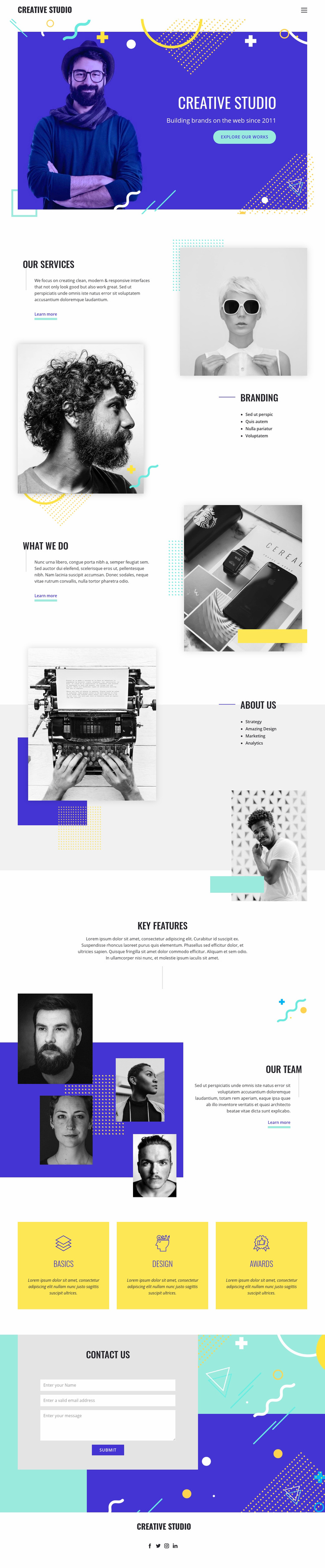 We make your brand well-defined Wix Template Alternative