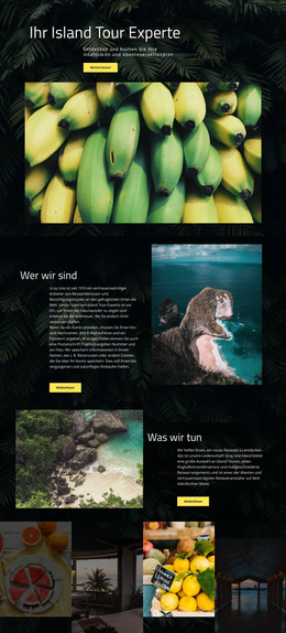 Inselreisen - HTML-Landingpage