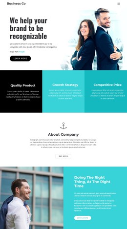 CSS Grid Template Column For Business Company