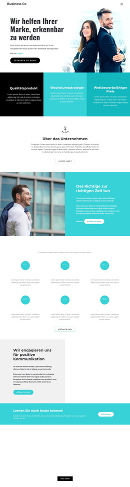 Geschäfts Firma – Fertiges Website-Design