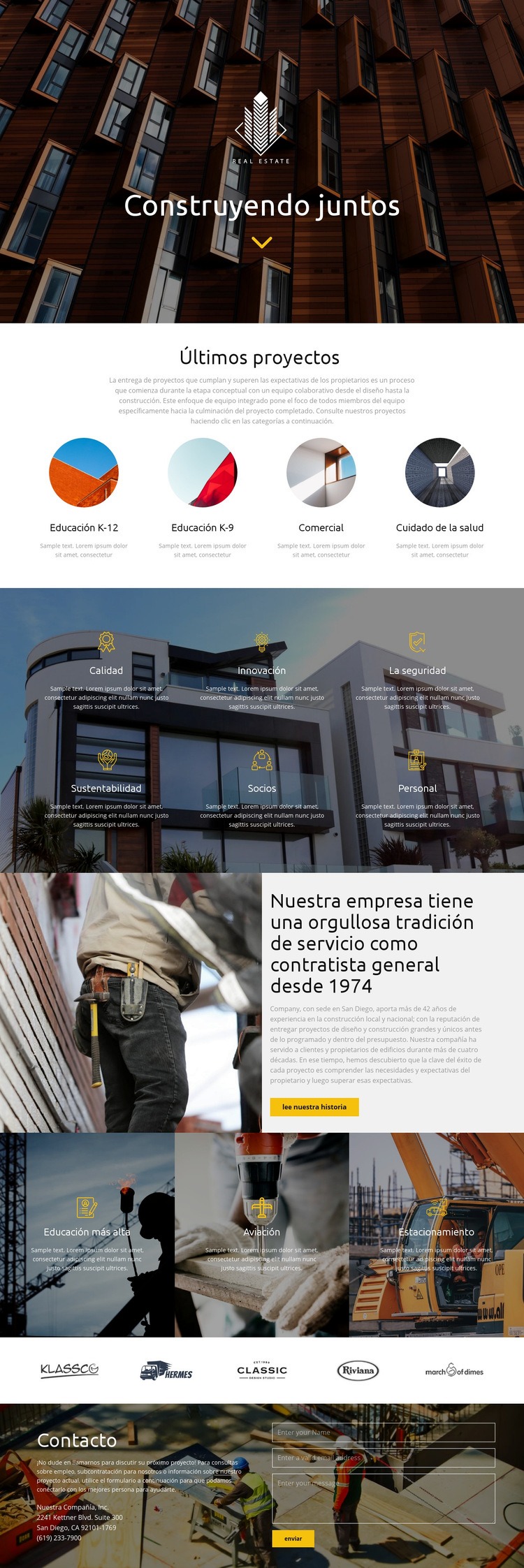 edificio Plantilla HTML5