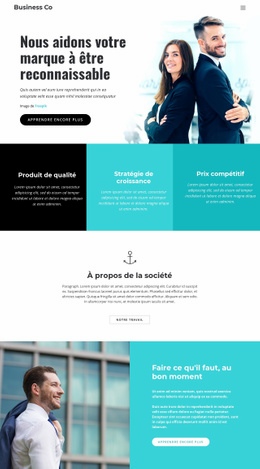 Société Commerciale – Modèle De Site Web Personnel