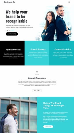 Html Code For A Company Profile Html Code Business company - Html Code Example by Nicepage
