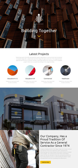Building Templates Html5 Responsive Free