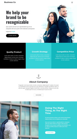 Stunning HTML5 Template For Business Company