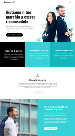 Azienda Commerciale - Layout Del Sito Web HTML