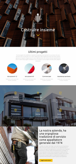 Costruzione - Modelli Di Creazione Di Pagine Gratuiti