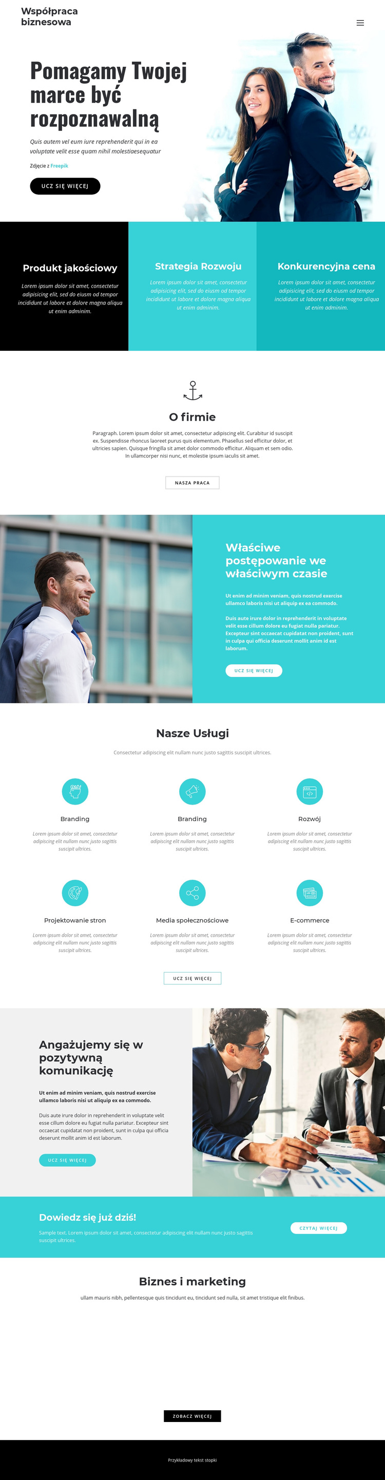 Firma biznesowa Motyw WordPress