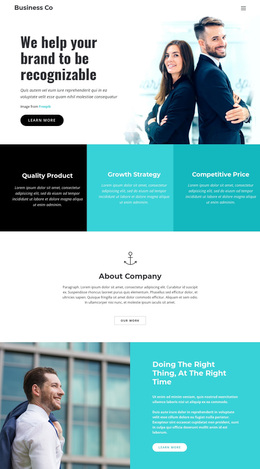 Business Company - Personal Website Template