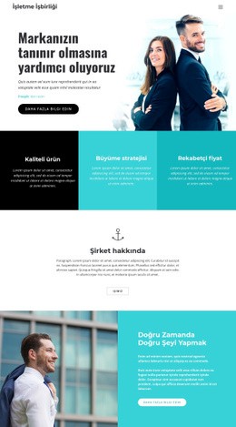 İş Şirketi Sayfa Oluşturucu