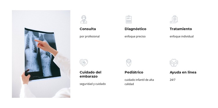 Servicios de nuestro centro médico Plantilla CSS