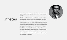 Diseño De Página HTML Para Establecemos Metas Realistas