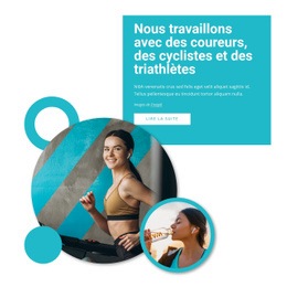 Nous Travaillons Avec Des Coureurs - HTML Template Builder