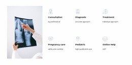 Services Of Our Medical Center Landing Page Templates