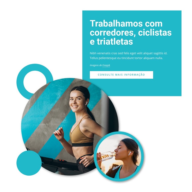 Trabalhamos com corredores Construtor de sites HTML