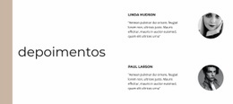 Opiniões Sobre Nosso Trabalho - Web Design Multifuncional