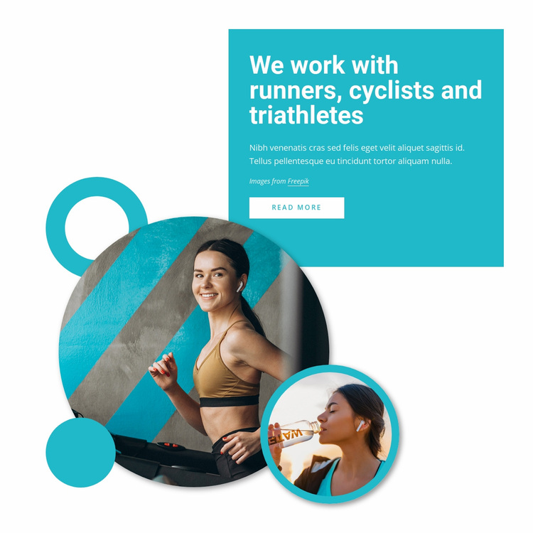 We work with runners Website Design