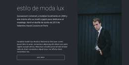 Estilo De Moda Masculina - Free HTML Website Builder