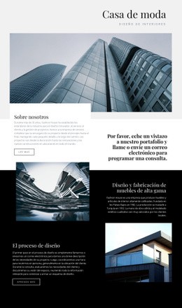 Casa De Moda - Diseño De Sitio Web Sencillo