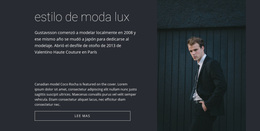 Estilo De Moda Masculina - Descarga Gratuita Del Tema De WordPress